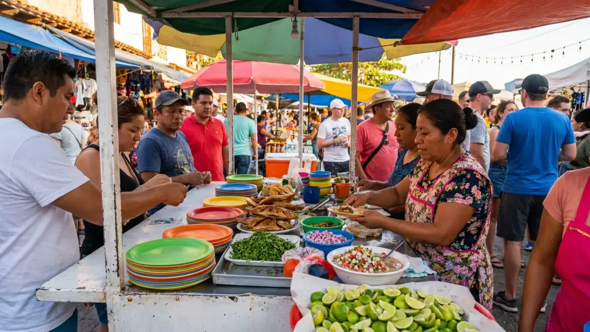 Street food tacos in Puerto Vallarta