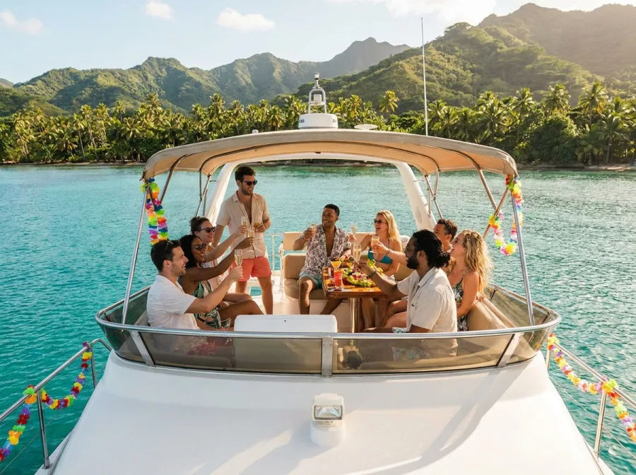 Bachelor party yacht