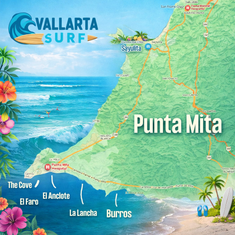 Surf lessons in Punta Mita